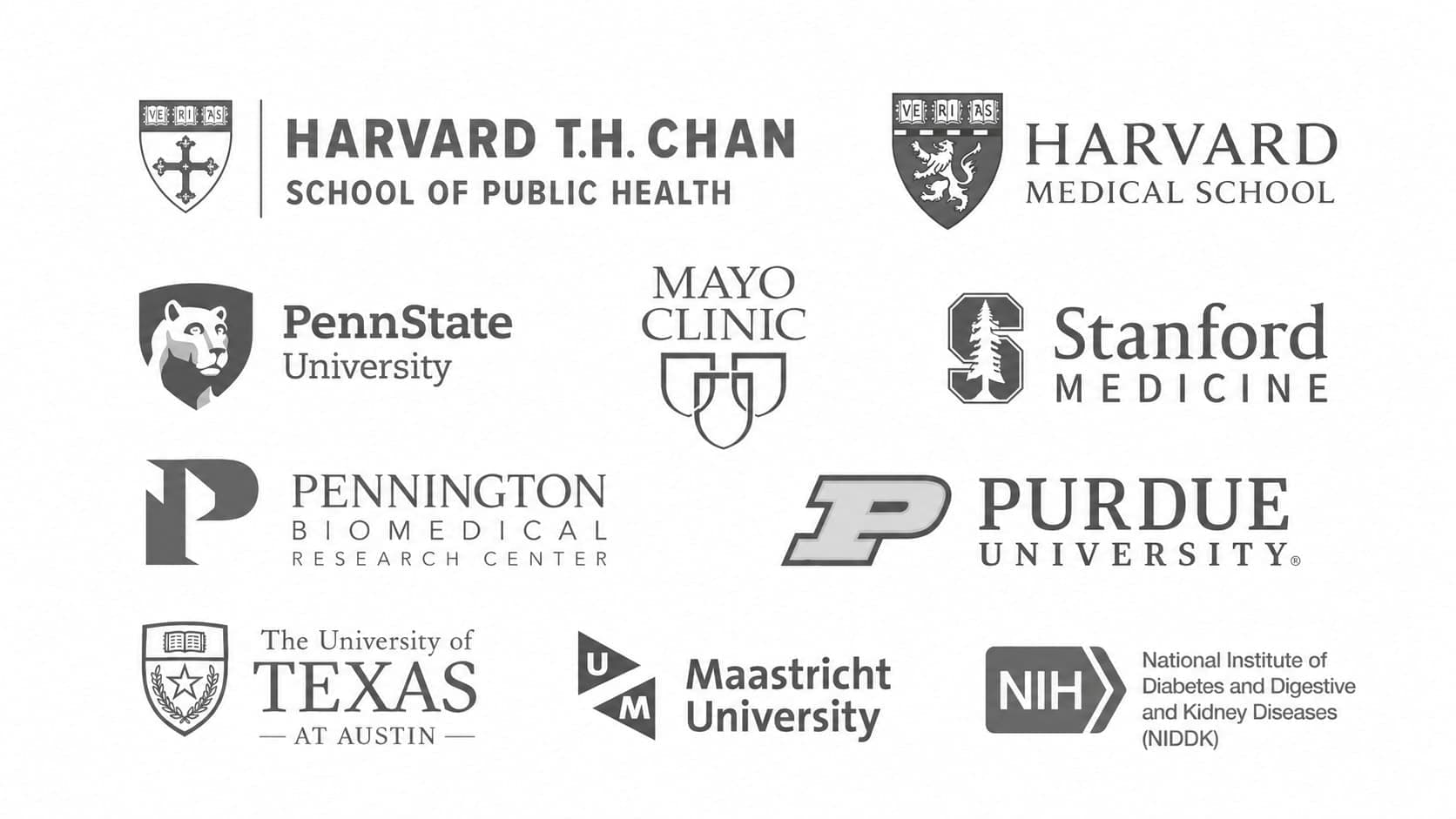 Logos de universidades y organismos de referencia